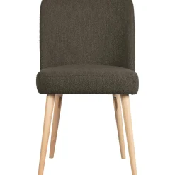 New WOOOD Force eetkamerstoel bouclé Bruin