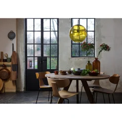 Best WOOOD Form houten stoel met metalen poot Bruin