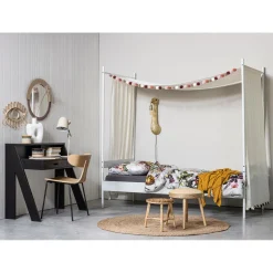 Online WOOOD Form houten stoel met metalen poot Naturel