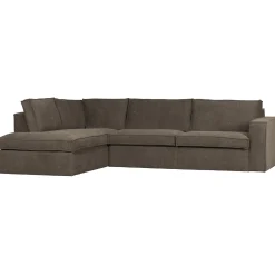 Hot WOOOD Freddie hoekbank links Bruin