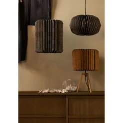 Outlet WOOOD Globe hanglamp papier naturel/zwart