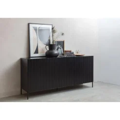 Hot WOOOD Grand Gravure dressoir grenen zwart