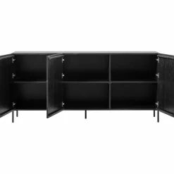 Hot WOOOD Grand Gravure dressoir grenen zwart