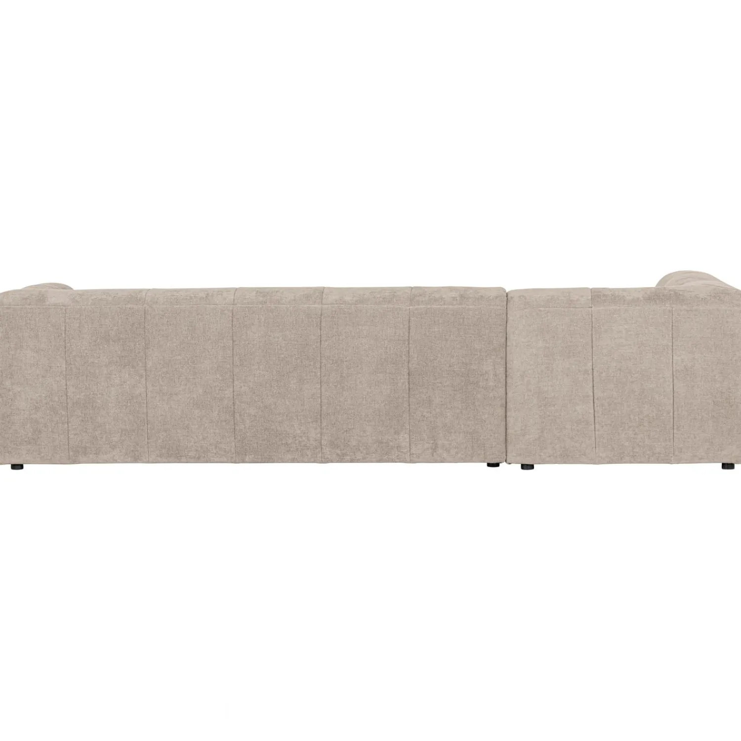 New WOOOD Grid hoekbank links geweven stof Zand