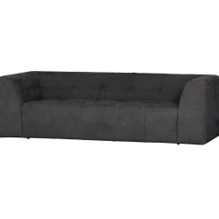 Online WOOOD Grid 3-zits bank geweven stof Donkergrijs