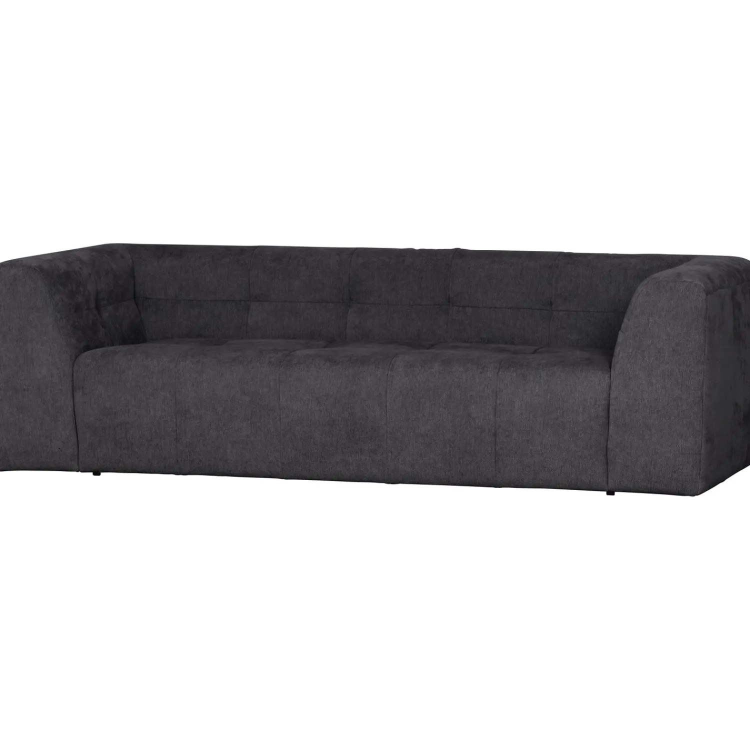 Online WOOOD Grid 3-zits bank geweven stof Donkergrijs