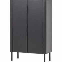 Sale WOOOD Gunnar 2-deurs kast grenen Matzwart