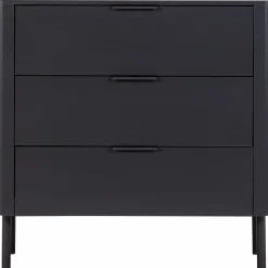 Best WOOOD Gunnar ladekast grenen Matzwart