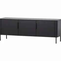 Discount WOOOD Gunnar tv meubel 154 cm grenen Matzwart