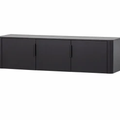 Discount WOOOD Gunnar tv meubel 154 cm grenen Matzwart