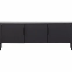 Discount WOOOD Gunnar tv meubel 154 cm grenen Matzwart