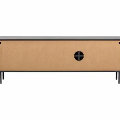 Discount WOOOD Gunnar tv meubel 154 cm grenen Matzwart