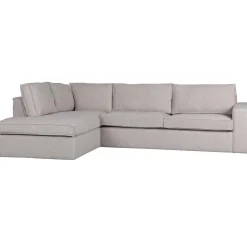 Online WOOOD Hajo hoekbank links bouclé naturel