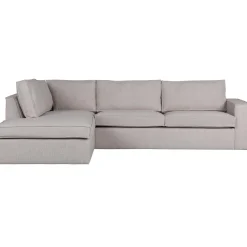 Online WOOOD Hajo hoekbank links bouclé naturel