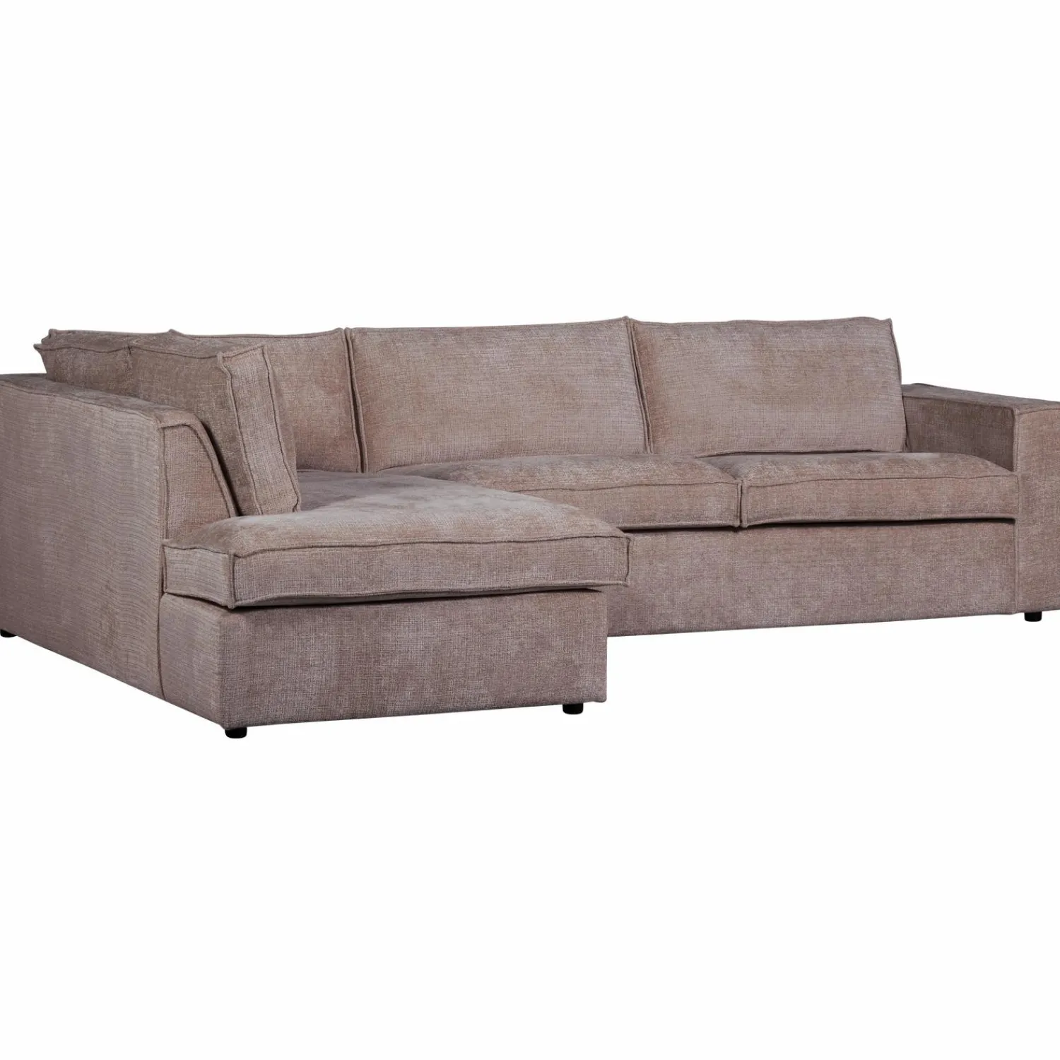 New WOOOD Hajo hoekbank links chenille Taupe