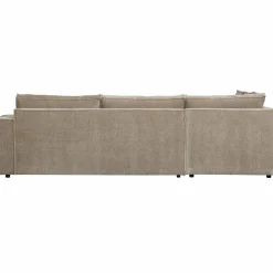 Online WOOOD Hajo hoekbank links ribstof clay Kleigrijs