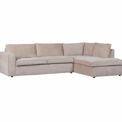 Outlet WOOOD Hajo hoekbank rechts chenille Zand