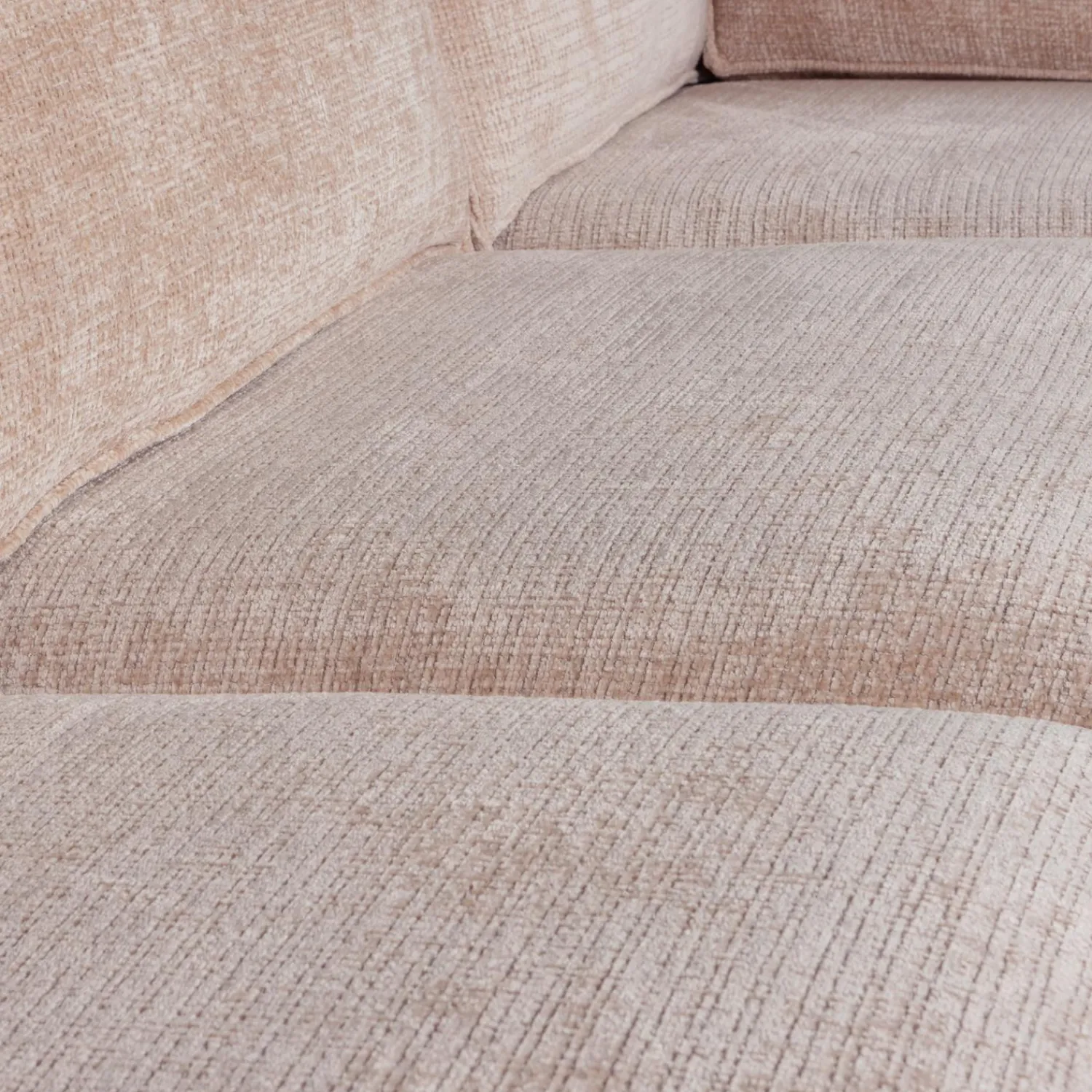 Outlet WOOOD Hajo hoekbank rechts chenille Zand