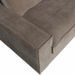New WOOOD Hajo hoekbank rechts ribstof Taupe