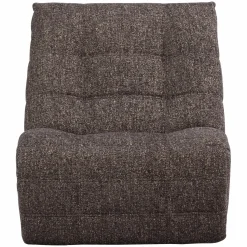 Online WOOOD Hein relaxfauteuil elektrisch antraciet/bruin melange Antraciet melange