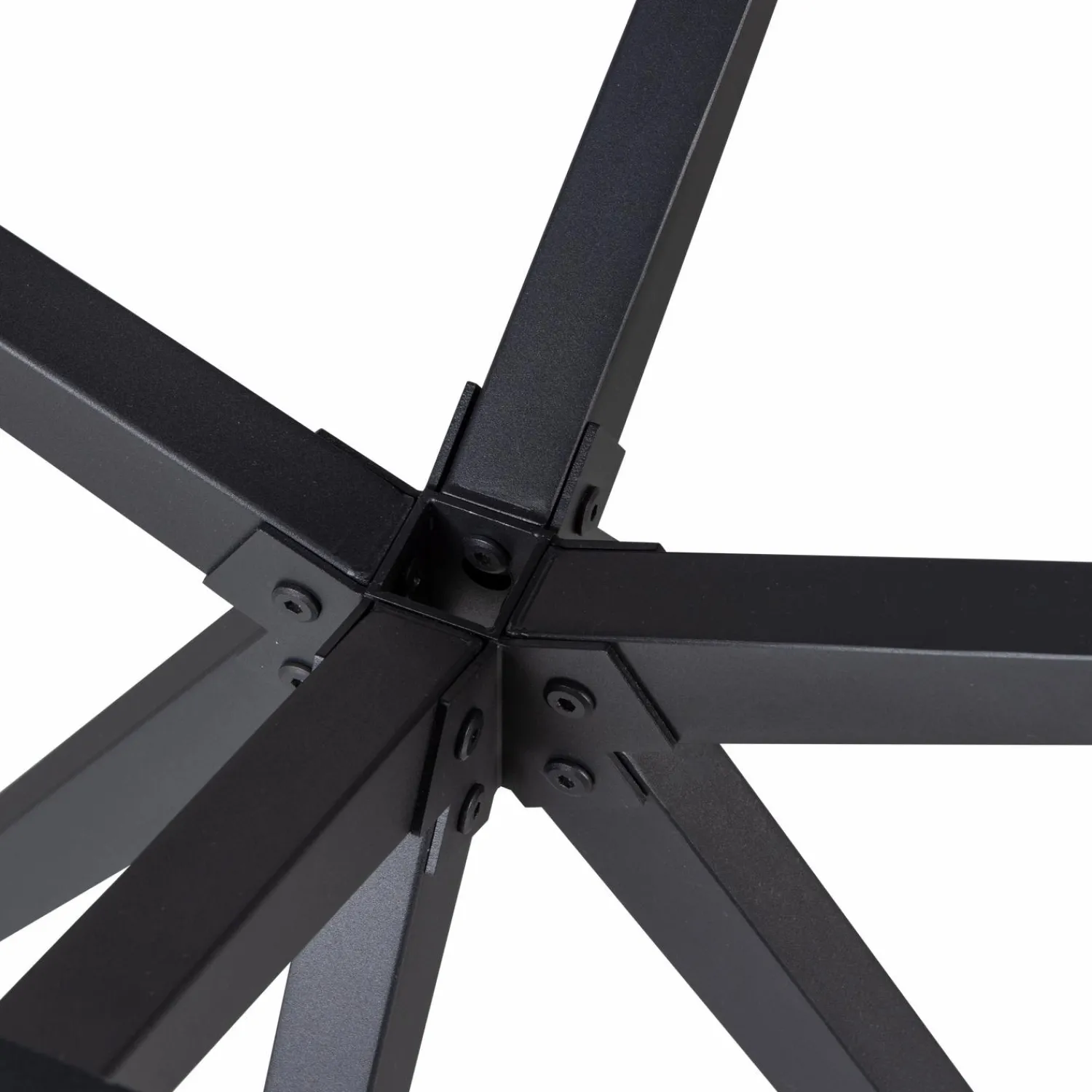 Discount WOOOD Holland kruispoot metaal zwart