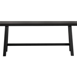 Clearance WOOOD Imme bankje hout zwart 110 cm