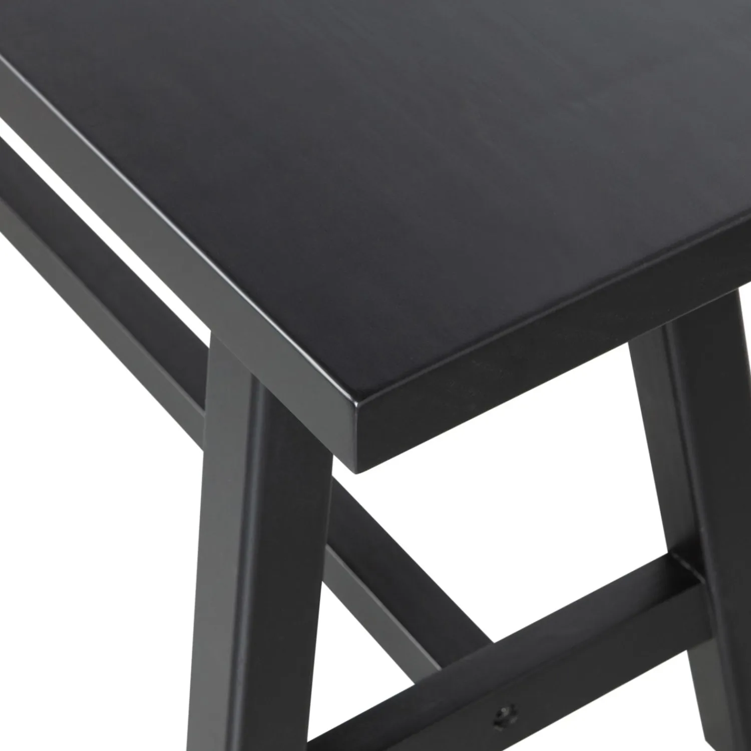 Clearance WOOOD Imme bankje hout zwart 110 cm