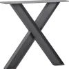 Online WOOOD Industrial X-vorm poot metaal 1 stuks