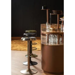 Discount WOOOD Isaac barkruk metaal Warm groen