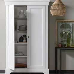 Best WOOOD Isabel brocante kast grenen Wit