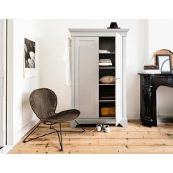 WOOOD Isabel brocante kast grenen Betongrijs