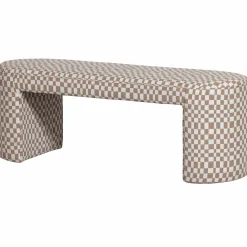 New WOOOD Jacob bankje ruit dessin Zand