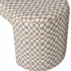 New WOOOD Jacob bankje ruit dessin Zand