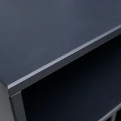 New WOOOD James kastje zwart/walnoot