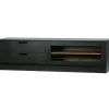 New WOOOD James tv meubel zwart/walnoot