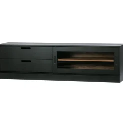 New WOOOD James tv meubel zwart/walnoot