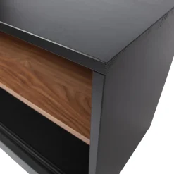 New WOOOD James tv meubel zwart/walnoot