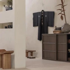 New WOOOD Japan krukje hout naturel 45x50x25