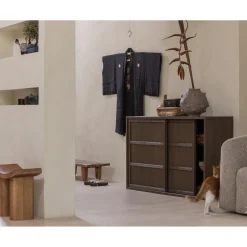 New WOOOD Japan krukje hout naturel 45x50x25