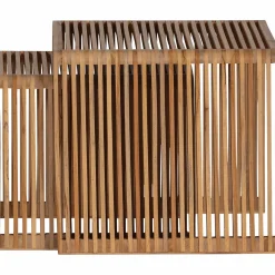 Online WOOOD Jasmijn bijzettafel recycled teak naturel - set van 2