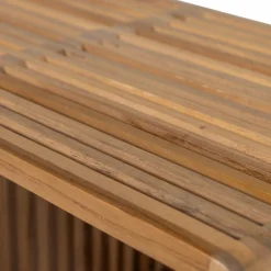 Online WOOOD Jasmijn bijzettafel recycled teak naturel - set van 2