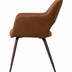 WOOOD Jenny eetkamerstoel geweven stof Bruin