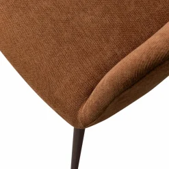 WOOOD Jenny eetkamerstoel geweven stof Bruin