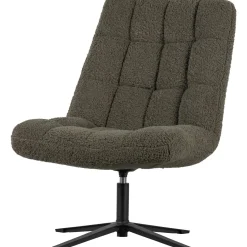 Discount WOOOD Job draaifauteuil teddy groen