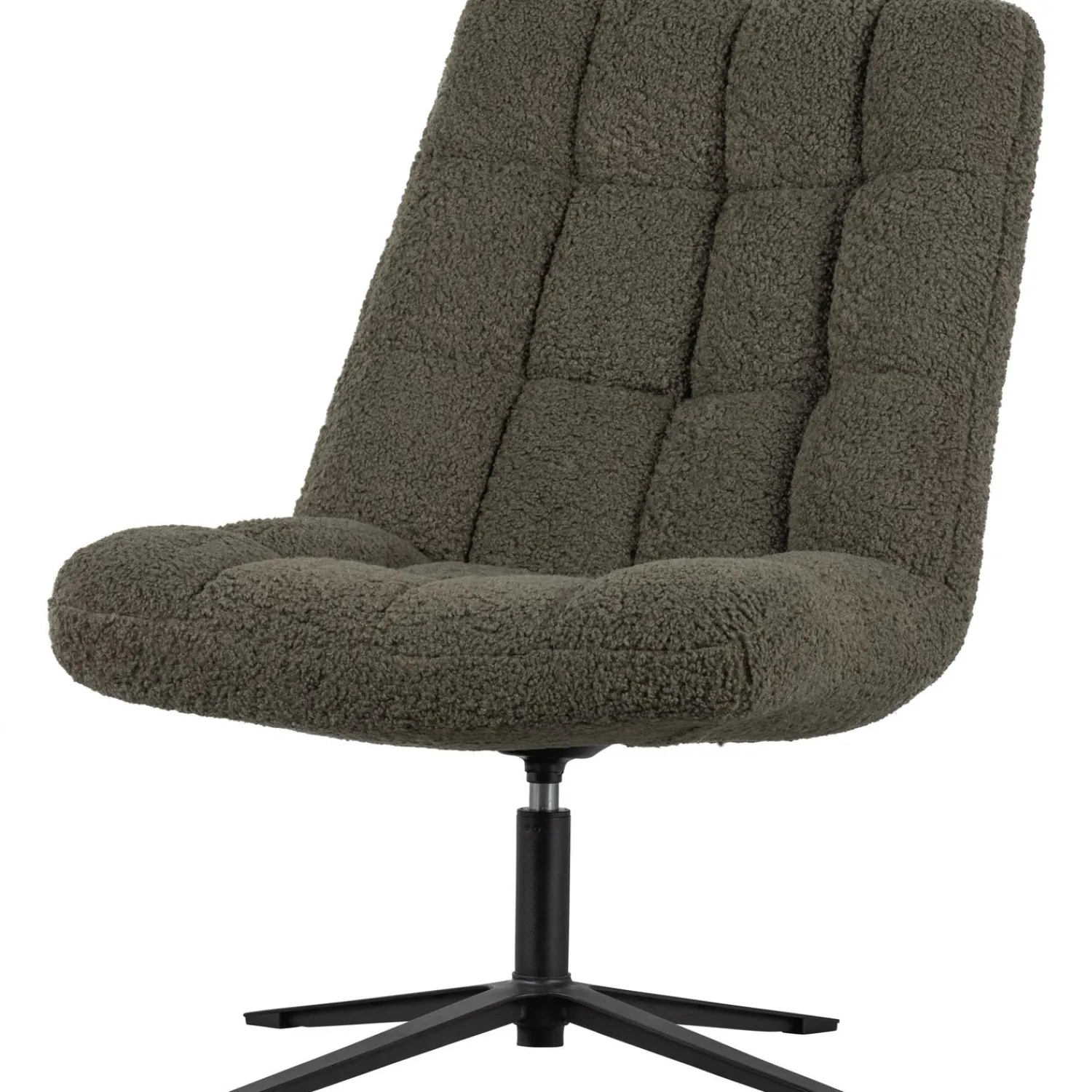 Discount WOOOD Job draaifauteuil teddy groen