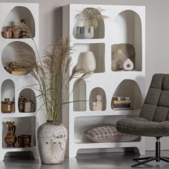 Discount WOOOD Job draaifauteuil teddy groen