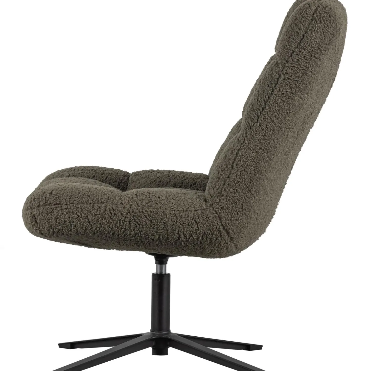 Discount WOOOD Job draaifauteuil teddy groen