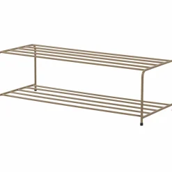 New WOOOD Josse staand schoenenrek metaal militair bruin