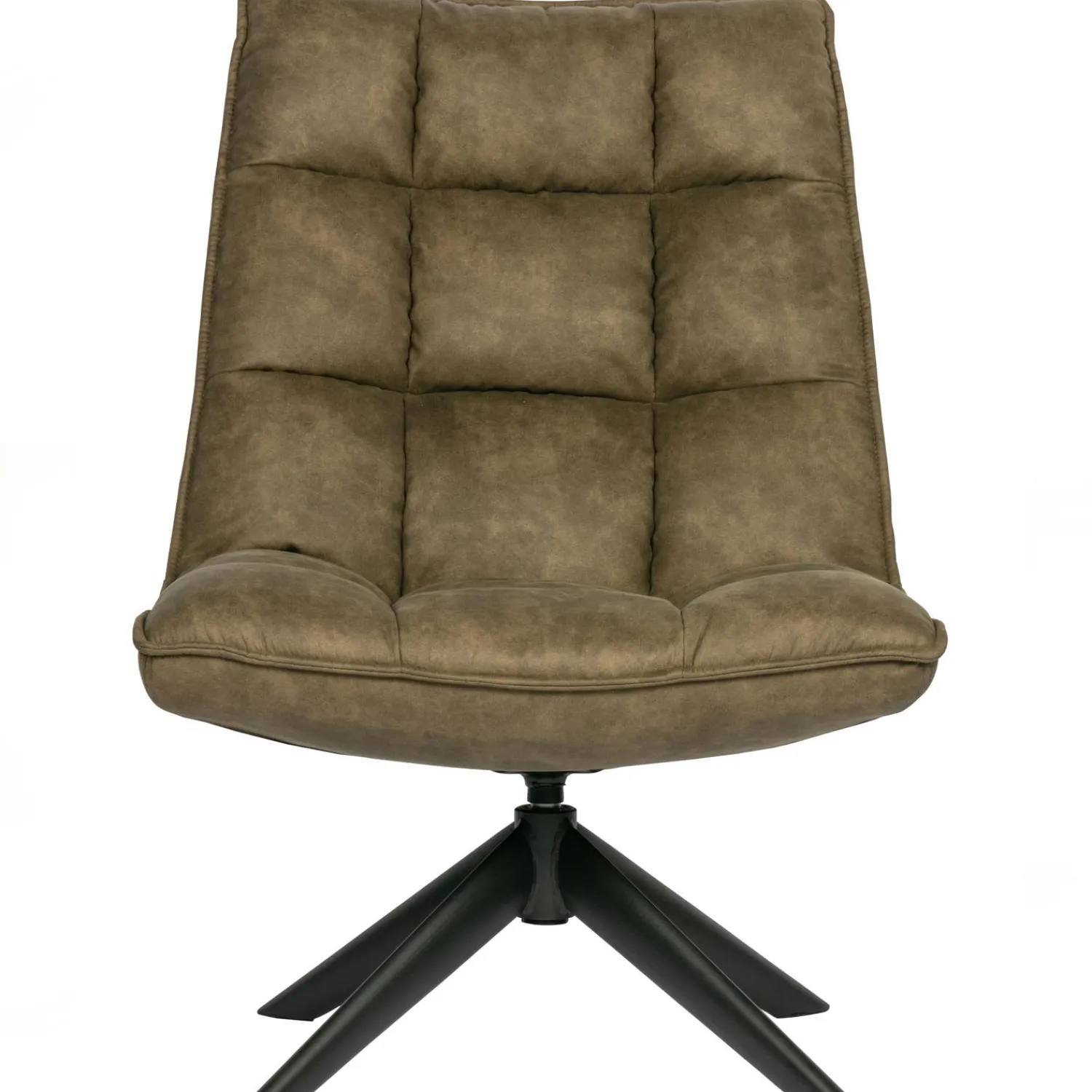 Sale WOOOD Jouke draaifauteuil leerlook Groen