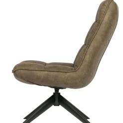 Sale WOOOD Jouke draaifauteuil leerlook Groen